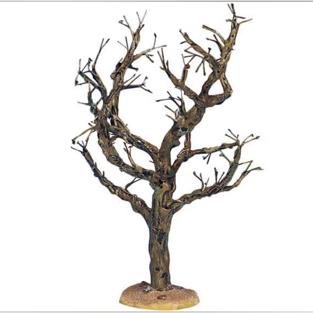 NEW Vtg ‎ Lemax Village Collection Scary Tree Medium #34976A Solid 2003